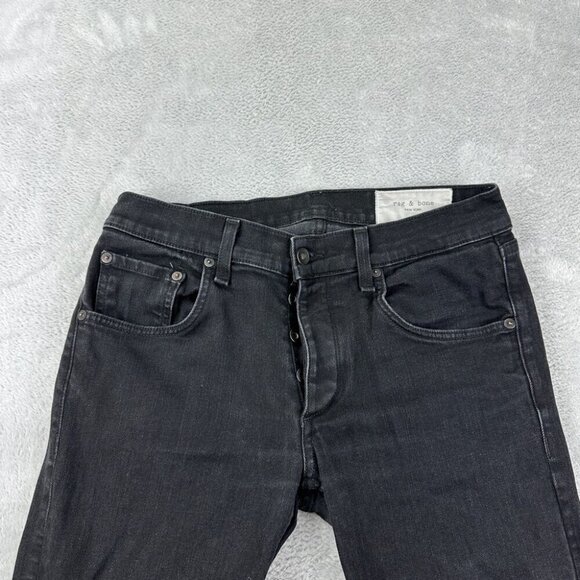 Rag & Bone Black Denim Skinny Jeans Men’s Size 32 US - Picture 11 of 11